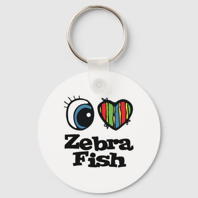 Llavero I Love (Heart) Zebrafish (Anverso)