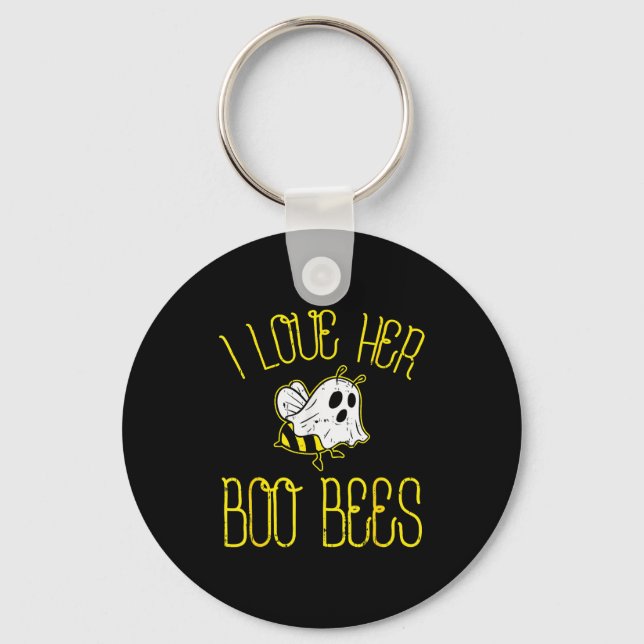 Llavero I Love Her Boo Bees Couples Halloween Adult Costum (Anverso)