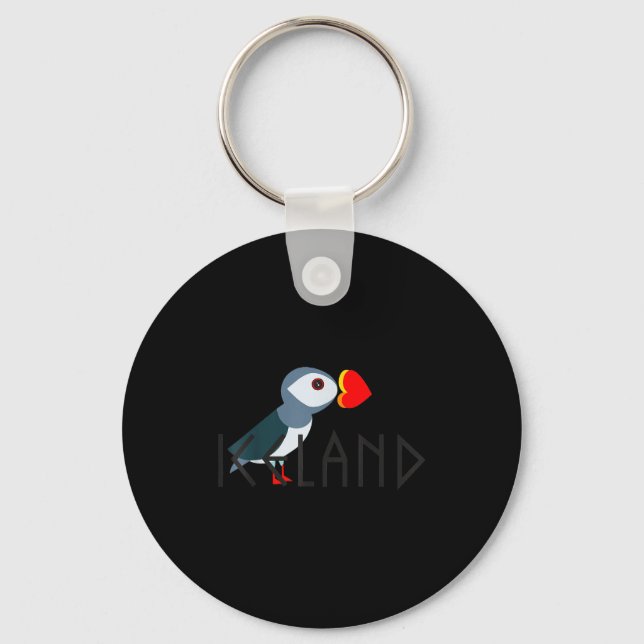 Llavero I Love Iceland Puffin Icelandic Gift  (Anverso)