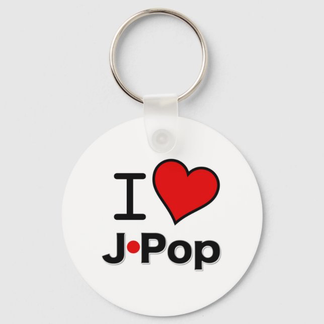 Llavero I Love J-Pop (Anverso)