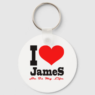 Llavero I Love James. He Is My Life