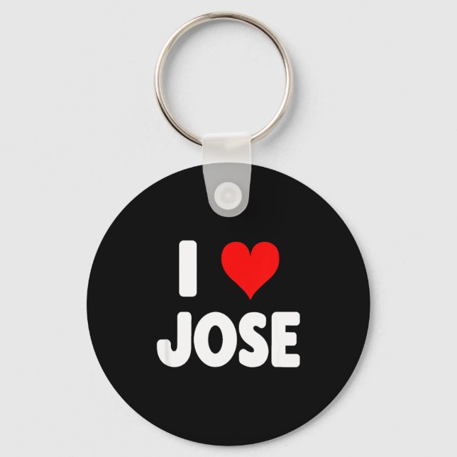 Llavero I Love Jose - Heart  (Anverso)