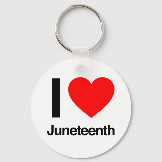 Llavero i love juneteenth (Anverso)
