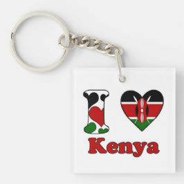 Llavero I love Kenya