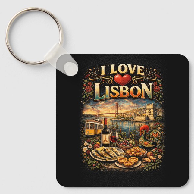 Llavero I Love Lisbon (Anverso)