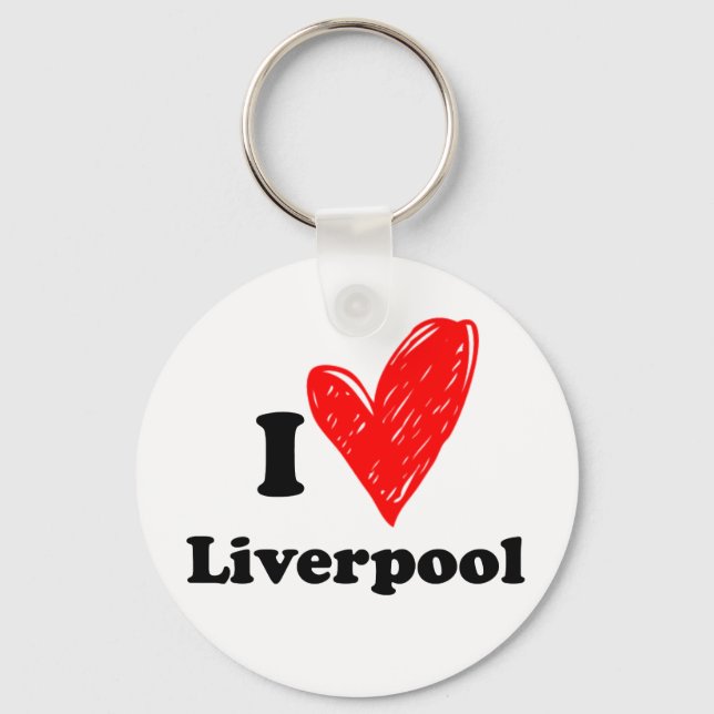 Llavero I love Liverpool (Anverso)