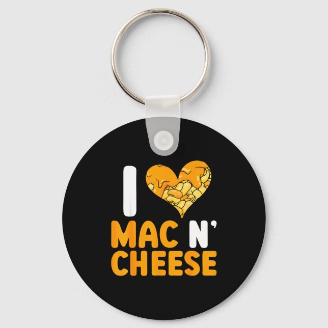 Llavero I Love Mac N' Cheese Funny Mac And Cheese  (Anverso)