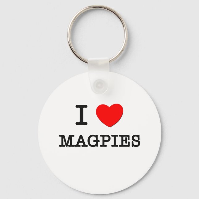 Llavero I Love Magpies (Anverso)