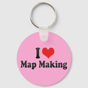Llavero I Love Map Making
