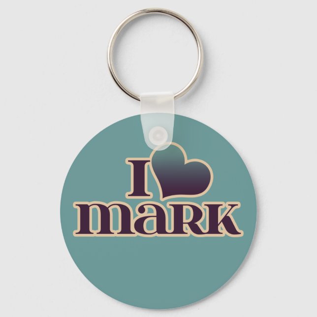 Llavero I Love Mark (Anverso)