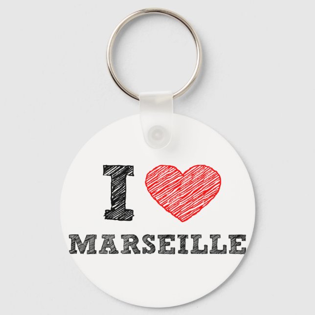 Llavero I-love-Marseille (Anverso)