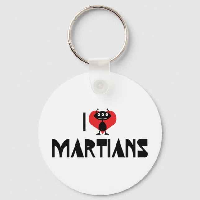 Llavero I Love Martians Keychain (Anverso)