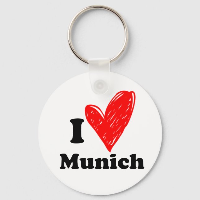 Llavero I love Munich (Anverso)