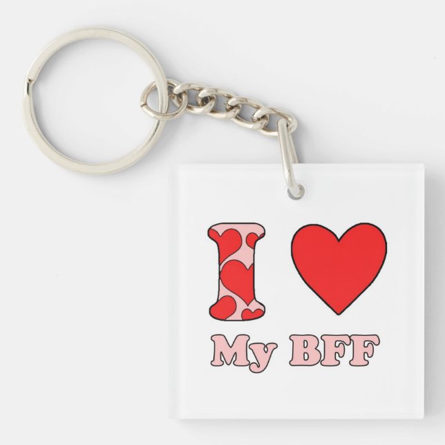 Llavero I love My BFF (Frente)