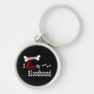 Llavero I Love My Bloodhound