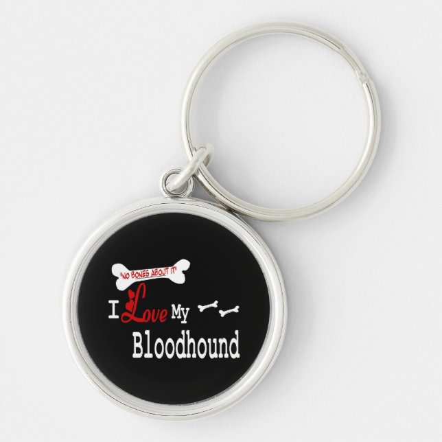 Llavero I Love My Bloodhound (Frente)
