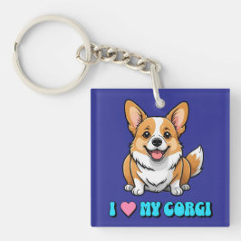 Llavero I Love My Corgi