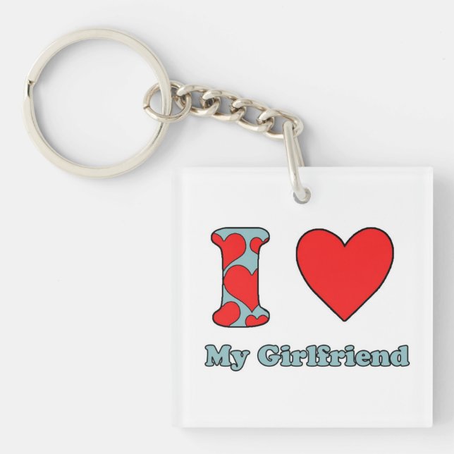 Llavero I love My Girlfriend (Frente)