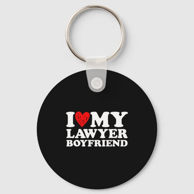 Llavero I Love My Lawyer Boyfriend Bf Valentines Day Women (Anverso)