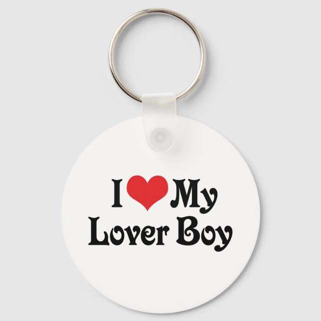Llavero I Love My Lover Boy (Anverso)