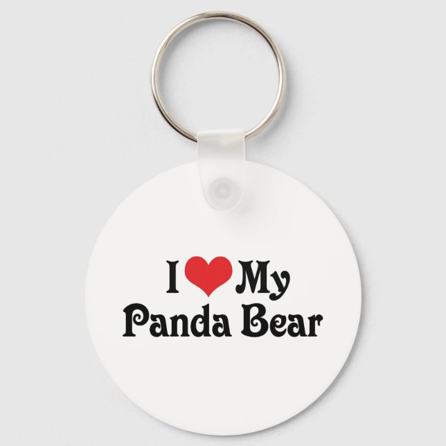 Llavero I Love My Panda Bear (Anverso)