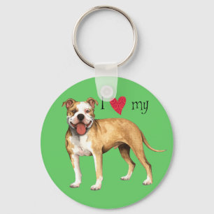 Llavero I Love my Pit Bull Terrier