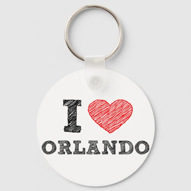 Llavero I-Love-Orlando (Anverso)