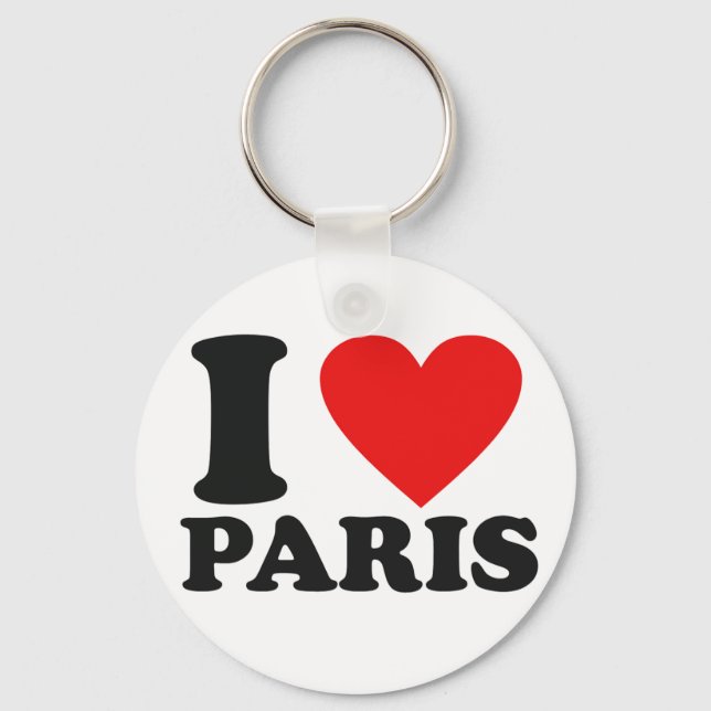 Llavero I love Paris (Anverso)
