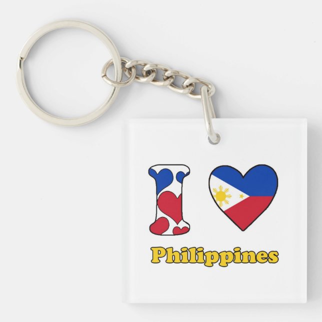 Llavero I love Philippines (Frente)