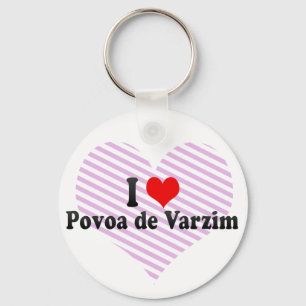 Llavero I Love Povoa de Varzim, Portugal