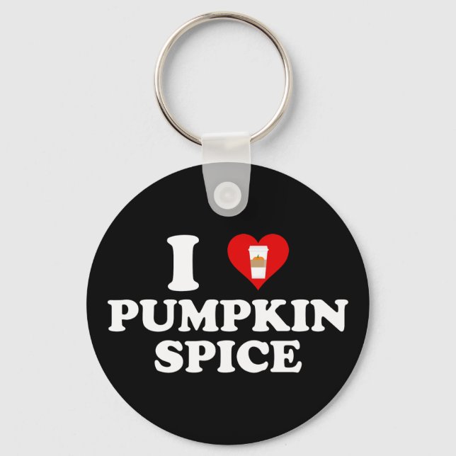 Llavero I Love Pumpkin Spice (Anverso)