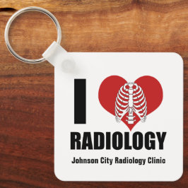 Llavero I Love Radiology Guay Personalizado Radiólogo Clin
