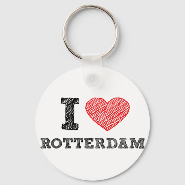Llavero I-love-Rotterdam (Anverso)