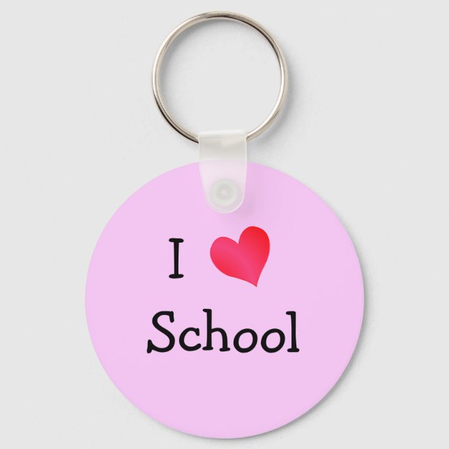 Llavero I Love School (Anverso)