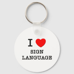 Llavero I Love Sign Language