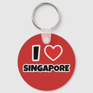 Llavero I love Singapore