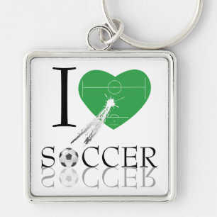 Llavero I Love Soccer Key Chain