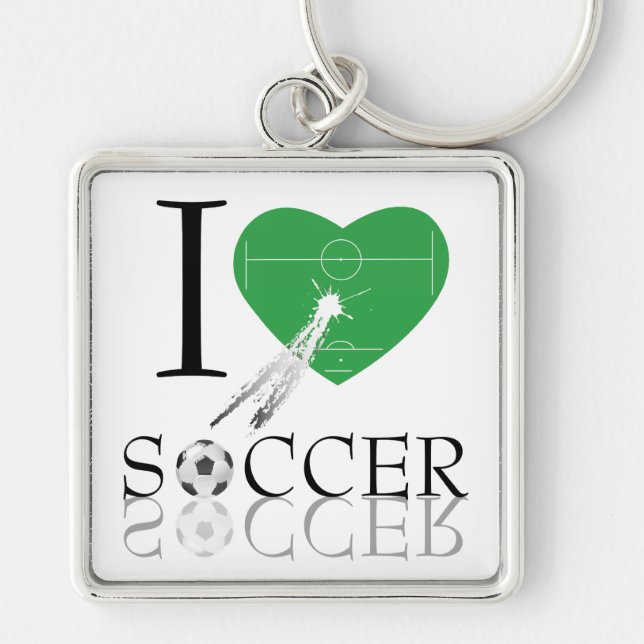 Llavero I Love Soccer Key Chain (Frente)