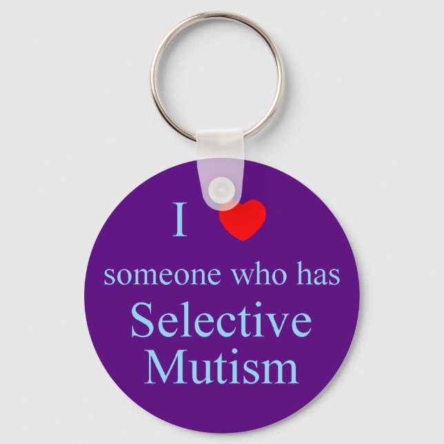 Llavero I Love Someone Selective Mutism (Anverso)