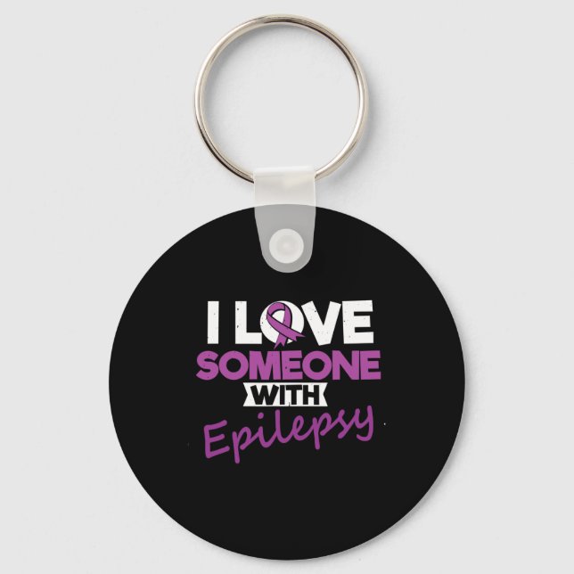 Llavero I Love Someone With Epilepsy Day Seizures Warrior  (Anverso)