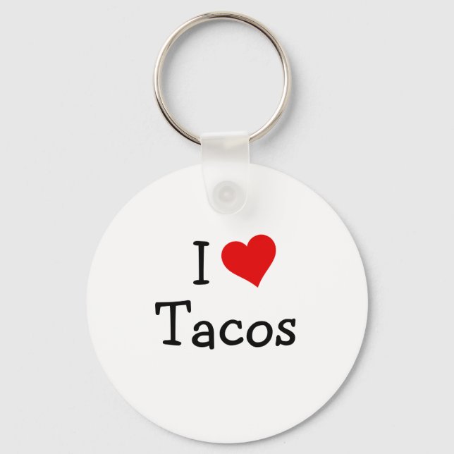 Llavero I Love Tacos (Anverso)