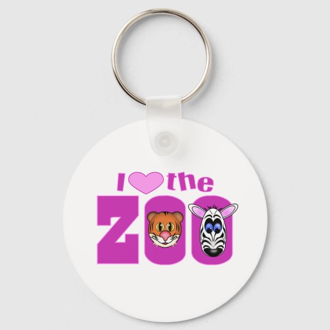 Llavero I Love the Zoo (Anverso)