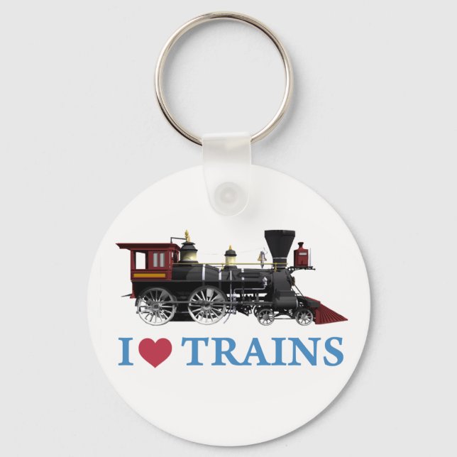 Llavero I Love Trains (Anverso)