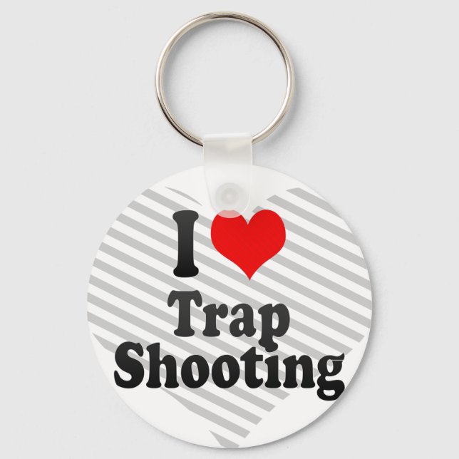 Llavero I love Trap Shooting (Anverso)