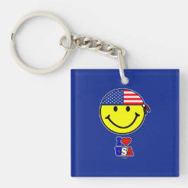 LLAVERO I LOVE USA KEYCHAIN