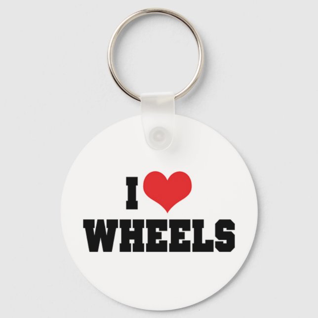 Llavero I Love Wheels Keychain (Anverso)