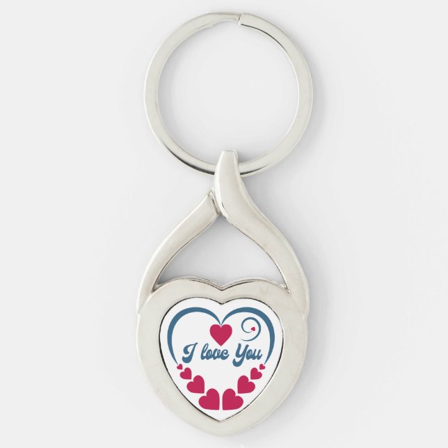Llavero I Love You. Happy Valentine Day Gift (Anverso)