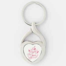 Llavero I Love You Heart Keychain