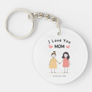 Llavero I Love You Mom T-Shirt.Cute Mother's Day Gift