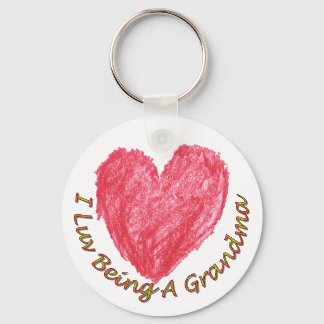 Llavero I Luv Being A Grandma Keychain (Anverso)
